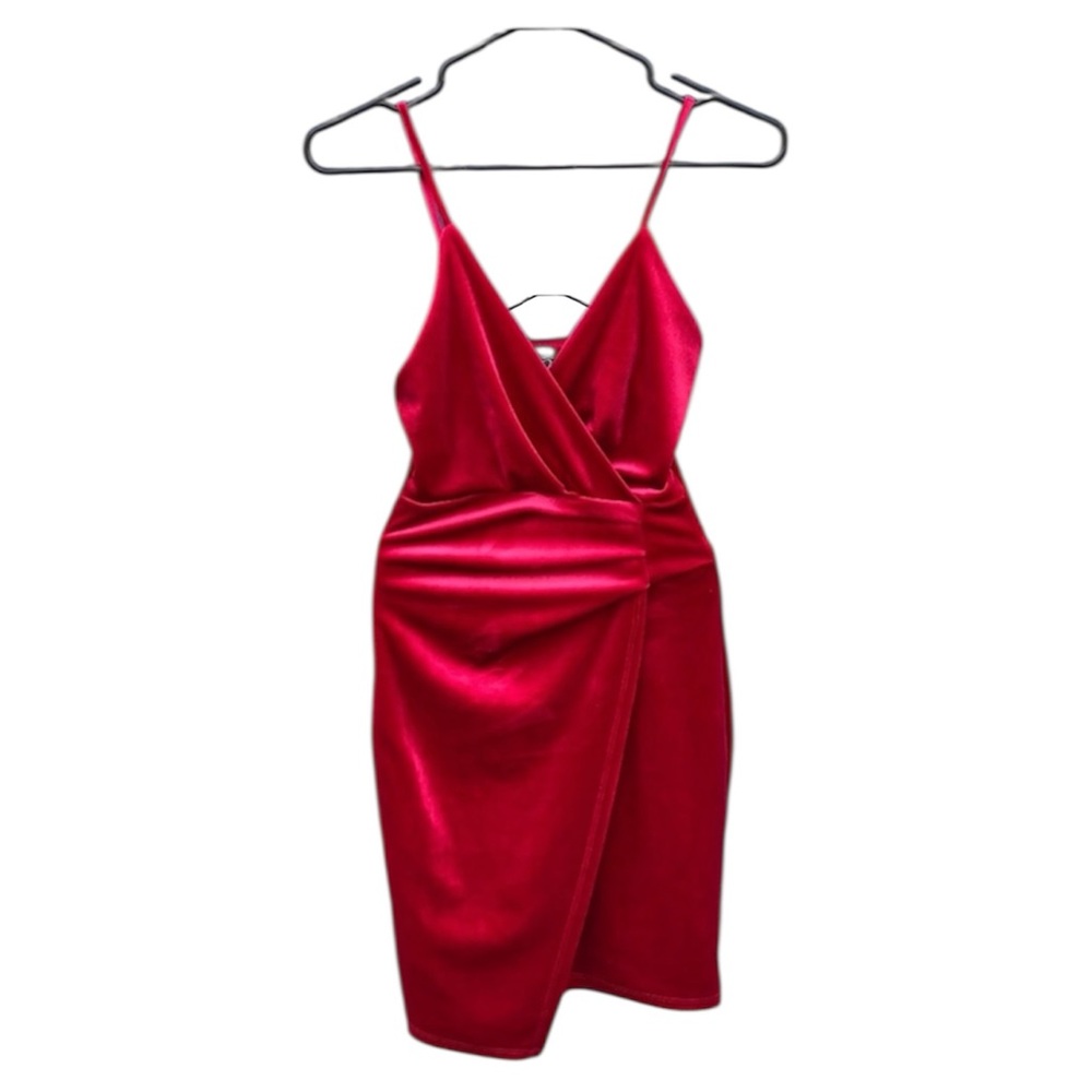 Windsor Red Velvet Mini Dress